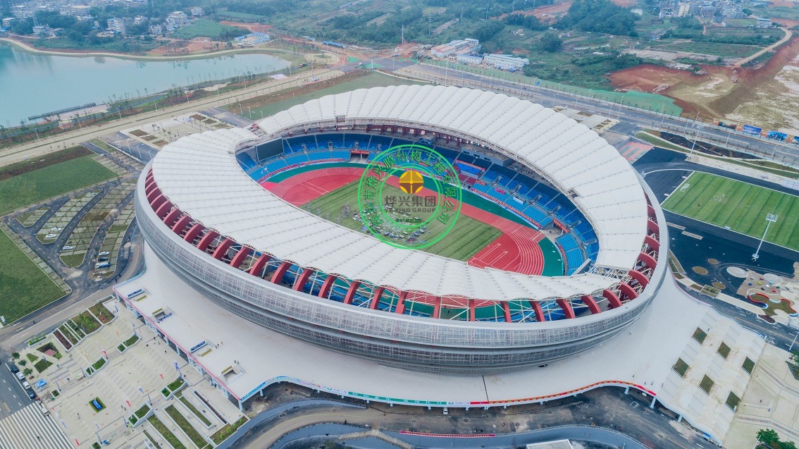 廣西崇左體育中心PTFE膜結(jié)構(gòu)場(chǎng)館 廣西崇左體育中心PTFE膜結(jié)構(gòu)場(chǎng)館